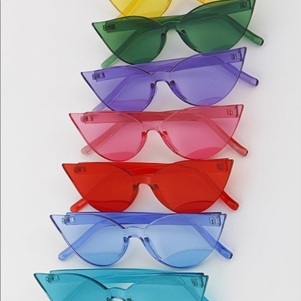 Frameless Women Cat-eye Sunglasses
